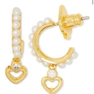 Kate Spade Imitation Pearl Huggie Earrings